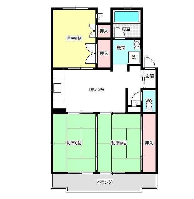 ニューサンハイツⅠ 間取り